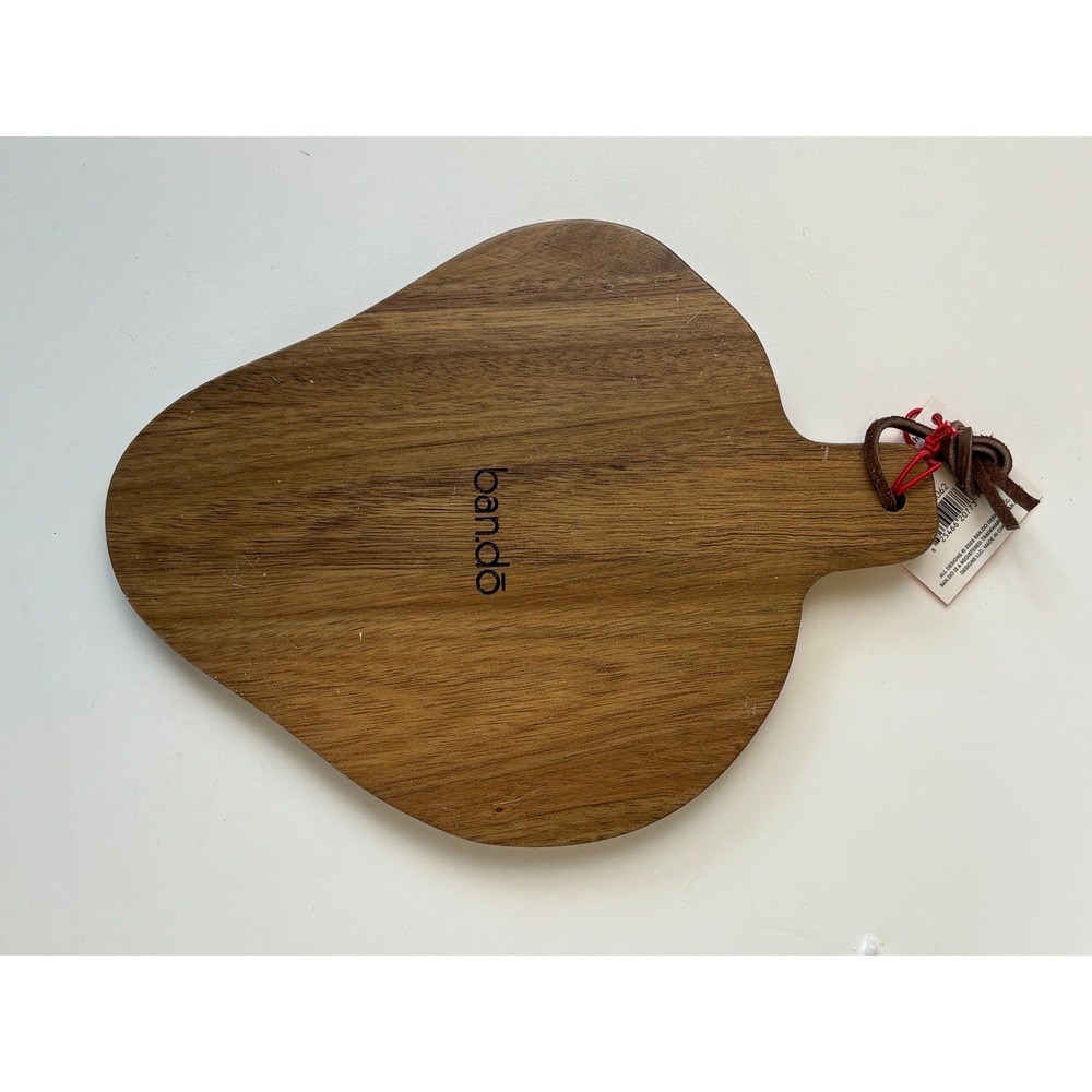 NEW ban.do Ceramic Trivet Red Strawberry Wood Base Hanging Loop Firm - Picture 4 of 5